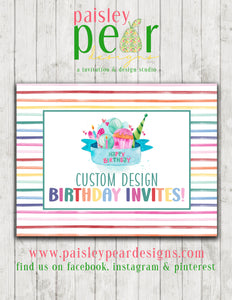 Custom Birthday Invitation - Digital Available