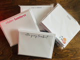 Personalized Flat Notecards - Christmas Special