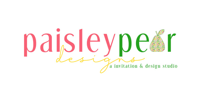 Paisley Pear Designs and Invites