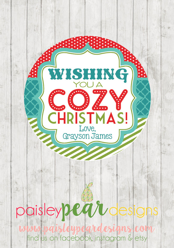 Cozy Christmas - Christmas Treat Tags