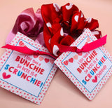 Scrunchie - Love you a Bunchie - Valentine Tags