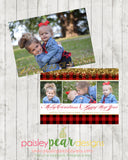 Buffalo and Gold - Christmas Photo Card