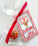 Salm Dunk Basketball Valentine - Mini Basketball - Valentine Tags