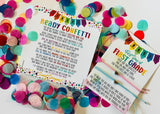 SALE!!! Back to School Gift - Ready Confetti and First Day Bracelet