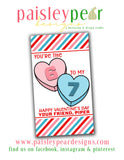 You are the 6 to my 7 - Valentine Treat Tag - Digital File Available