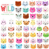 WILD about YOU -Stuffed Animal - Valentine Treat Tags - Digital File Available