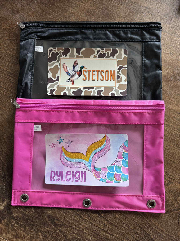 Binder Pencil Pouch