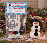 Build your own Snowman - Christmas Treat Tags