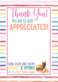 Teacher Gift Card Holder - Teacher Appreciation/End of School - Prints or Digital