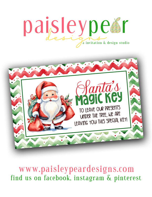 Santa's Magic Key - Christmas Treat Tags