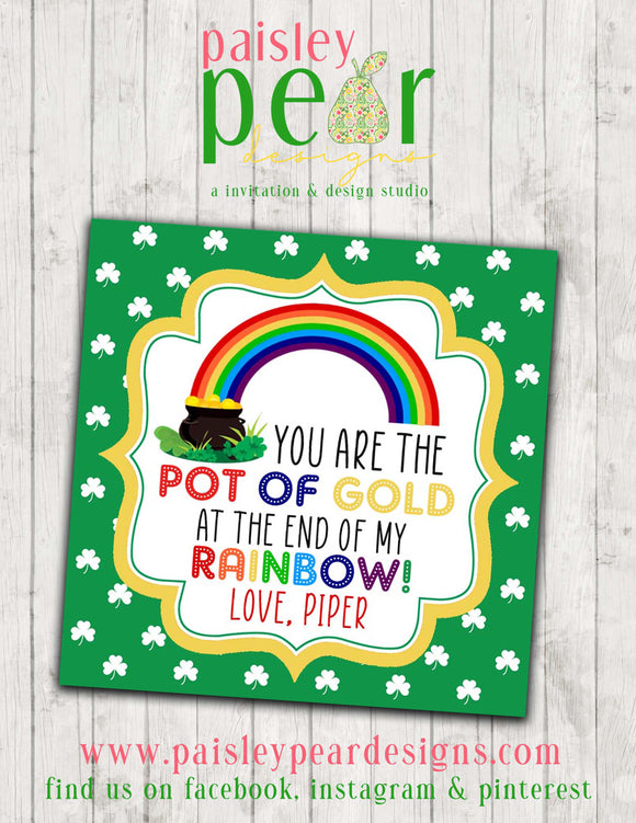 Pot of Gold at the end of the Rainbow - St. Patrick's Day