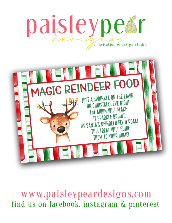 Magic Reindeer Food - Christmas Treat Tags