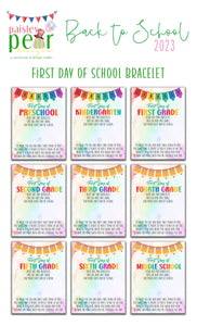 First Day of School Bracelet