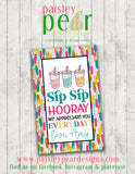 Sip Sip Hooray - Teacher Appreciation Gift - Tumbler Set