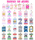 Backpack Tags - Custom Designs Available