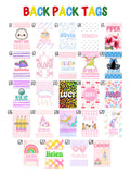 Backpack Tags - Custom Designs Available