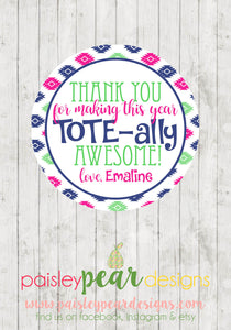 Tote - Teacher Appreciation Tags