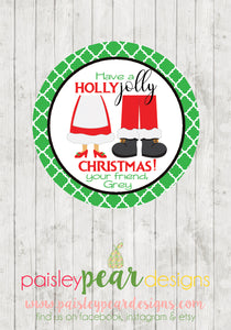 Holly Jolly Christmas - Christmas Treat Tags