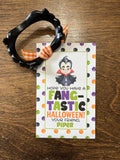 Fang-Tastic Vampire - Halloween Treat Tags