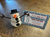 Create your own Snowman - Christmas Treat Tags
