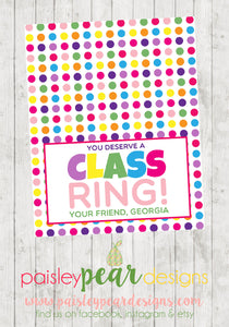 Class Ring - Treat Tag
