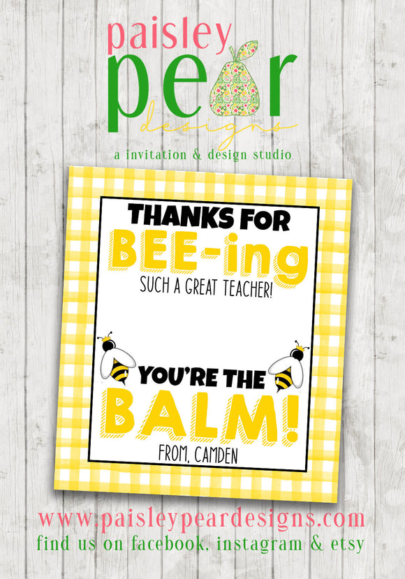 Bee-ing Great BALM - Gift Set - Teacher Appreciation