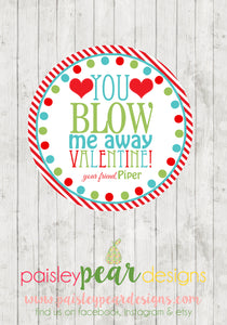 Blow Me Away - Valentine Tags