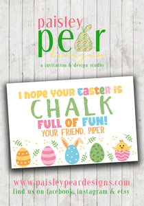 Chalk full of Fun Easter - Easter Treat Tags