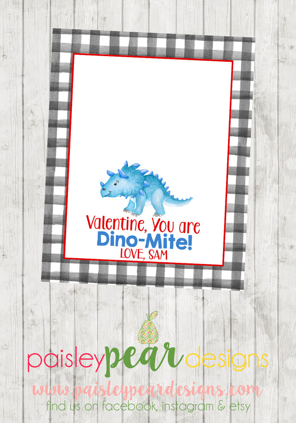 Dino-Mite - Valentine Tags
