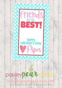 Friends are the Best - Valentine Tags
