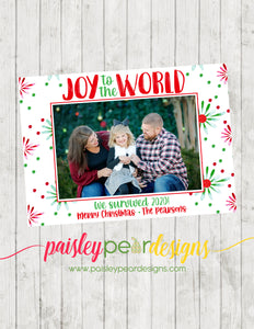 Joy to the World, We Survived! - Christmas Photo Card