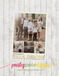 Magical Christmas  - Christmas Photo Card