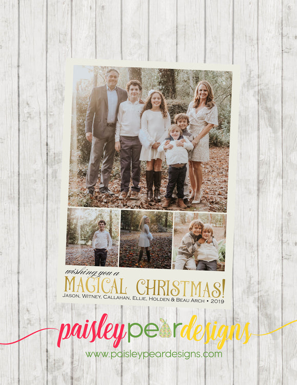 Magical Christmas  - Christmas Photo Card