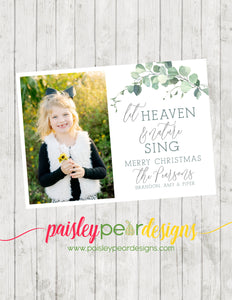 Heaven & Nature Sing Natural - Christmas Photo Card