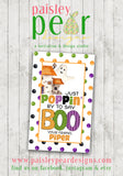 Poppin' by to say BOO - Halloween Tag - Fidget Toy