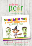Squishing You a Happy Halloween - Treat Tag