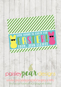 Crazy for Easter - Easter Tag - Bunny Glasses Tag