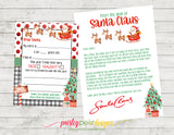 Dear Santa Letter - Return Letter - Envelopes