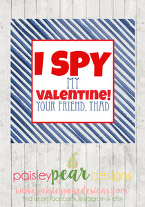 Spy Valentine - Valentine Tags