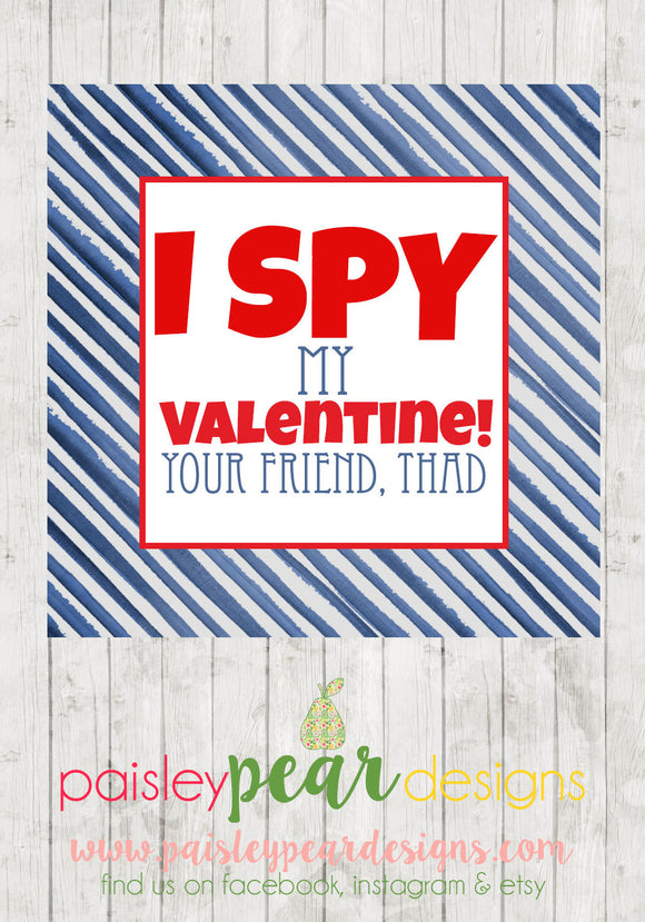 Spy Valentine - Valentine Tags