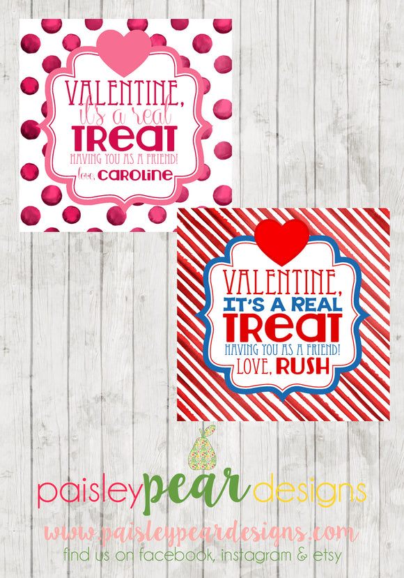 A Real Treat - Valentine Tags