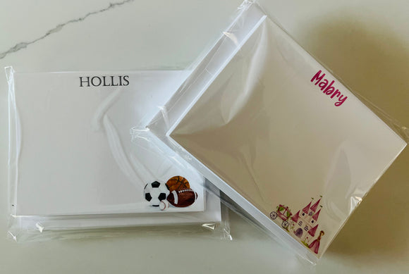 Personalized Flat Notecards - Christmas Special