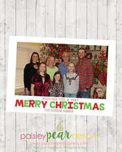 Very Merry Christmas - Christmas Photo Card